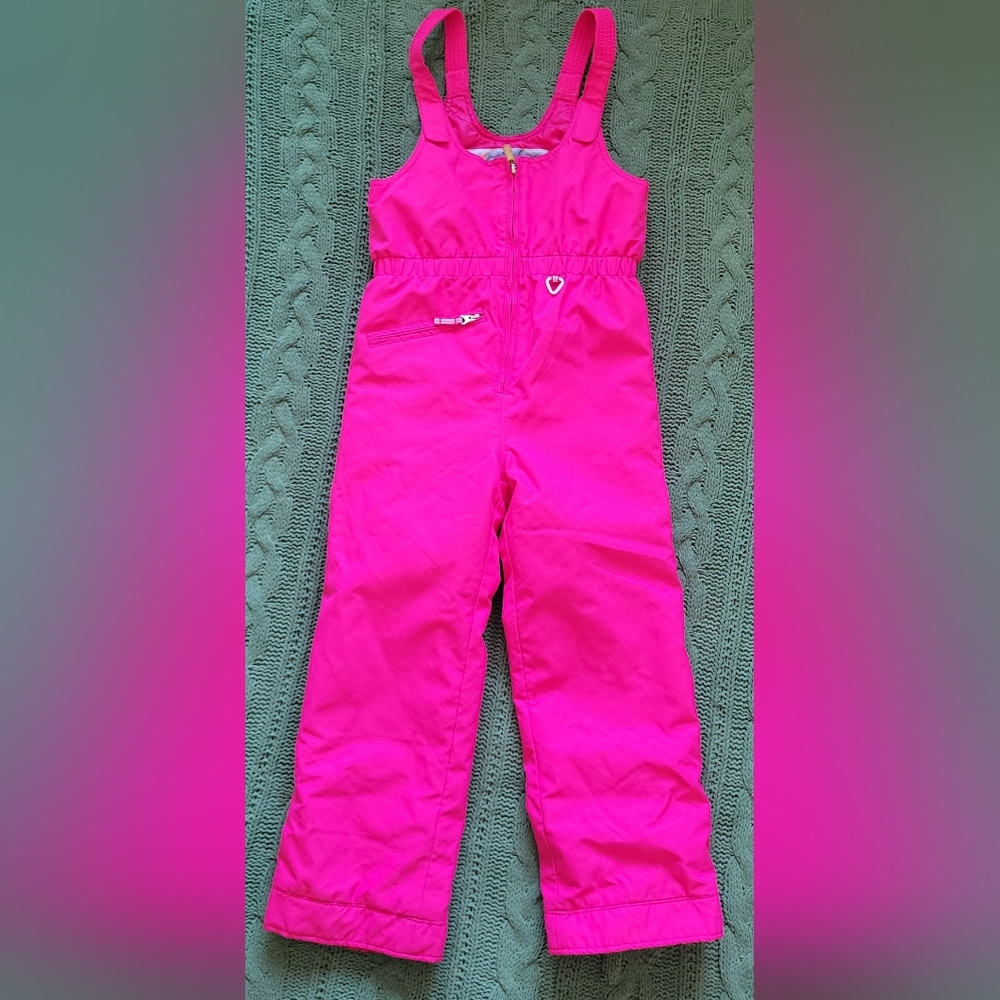 Obermeyer Kids' Bright Pink Overalls